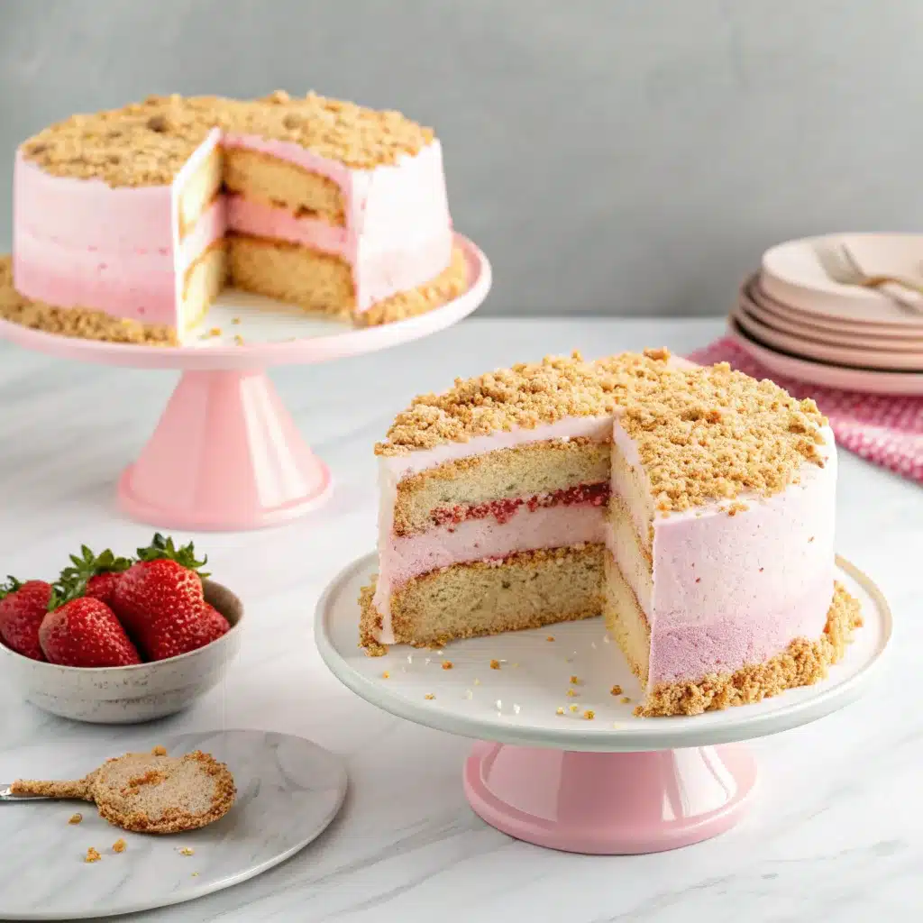 Strawberry Crunch Cake