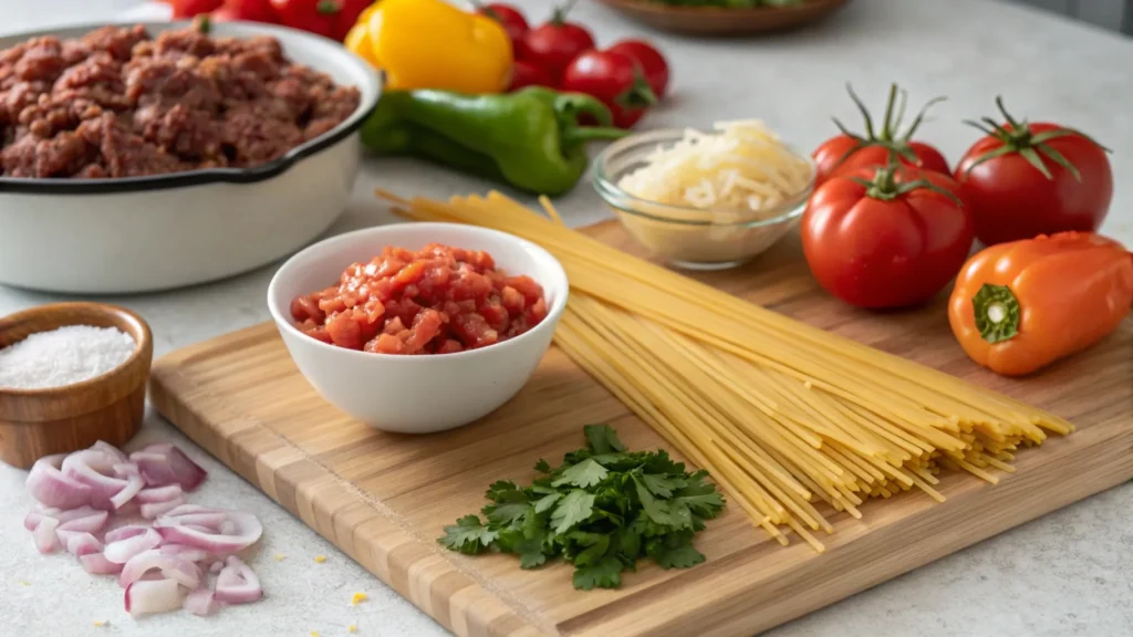 What is Mexican Spaghetti Made Of?