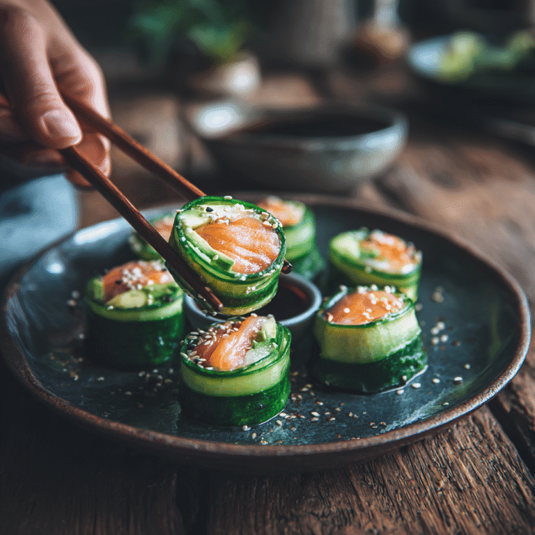 Cucumber Sushi Keto