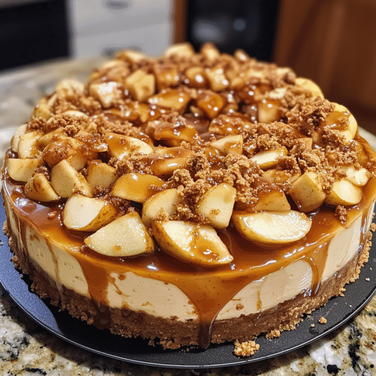 Salted Caramel Apple Pie Cheesecake
