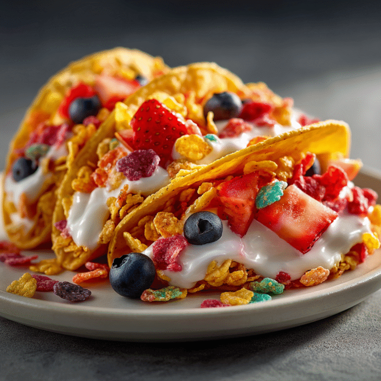 Fruity Pebbles Cheesecake Tacos Recipe