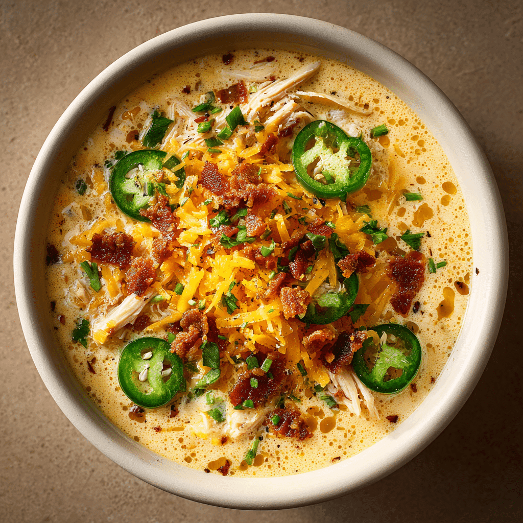 spicy jalapeño popper chicken soup