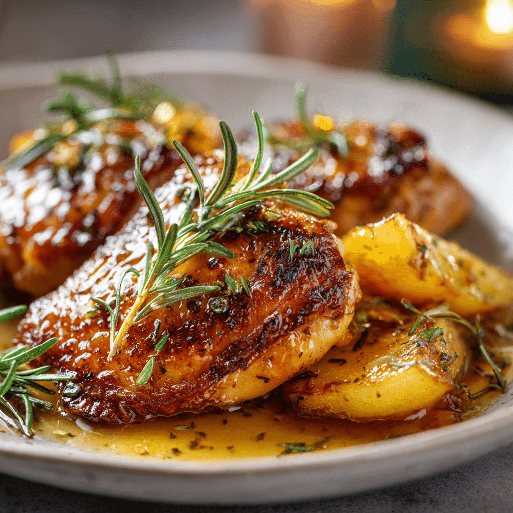 rosemary apple cider chicken