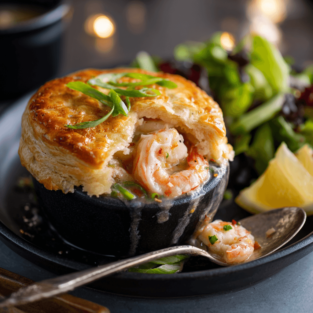 shrimp & lobster biscuit pot pie