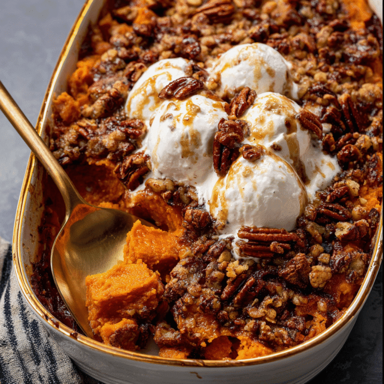 Southern Maple Sweet Potato Casserole