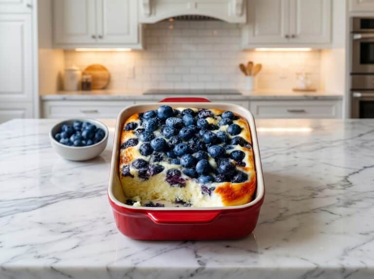 High-Protein Blueberry Cottage Cheese Breakfast Bake