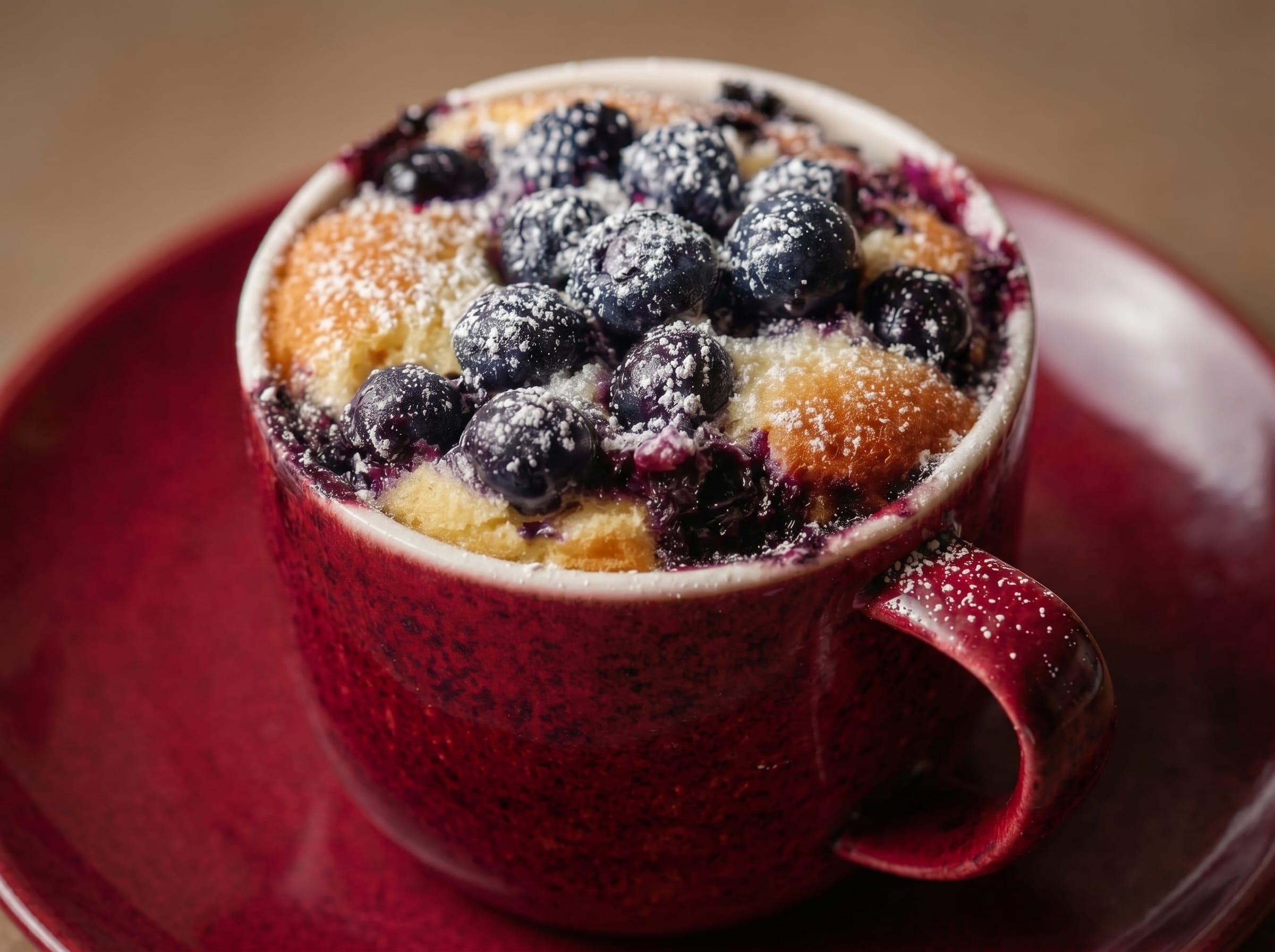 Microwave Blueberry Mug Cake: Ready in Under 2 Minutes!
