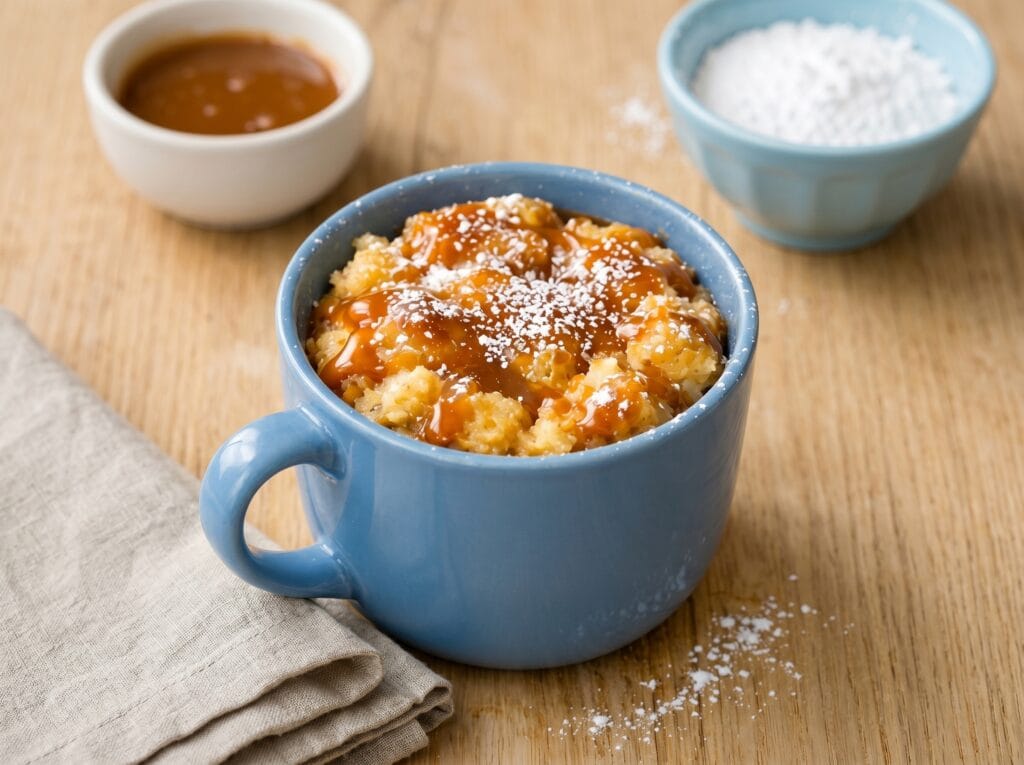 Microwave Bread Pudding in a Mug is the ultimate quick dessert—warm, custardy, and ready in minutes! Easy single-serve recipe with endless variations for a cozy treat.
