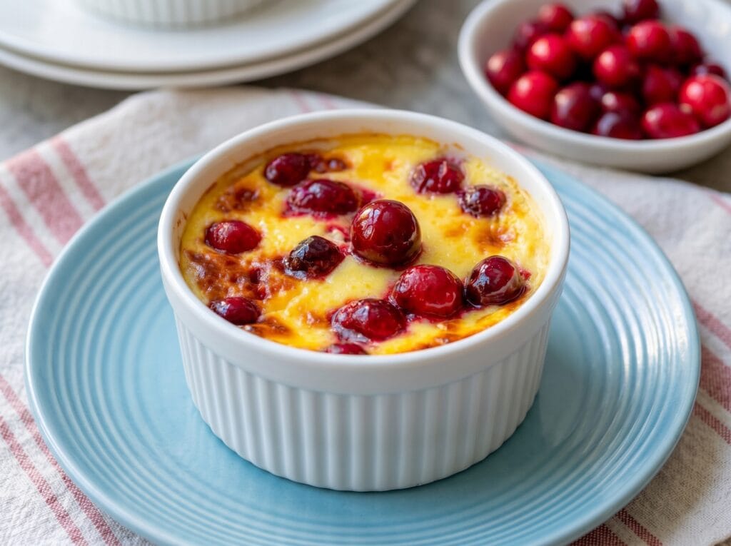 6-Ingredient Cranberry Orange Cottage Cheese Bake
