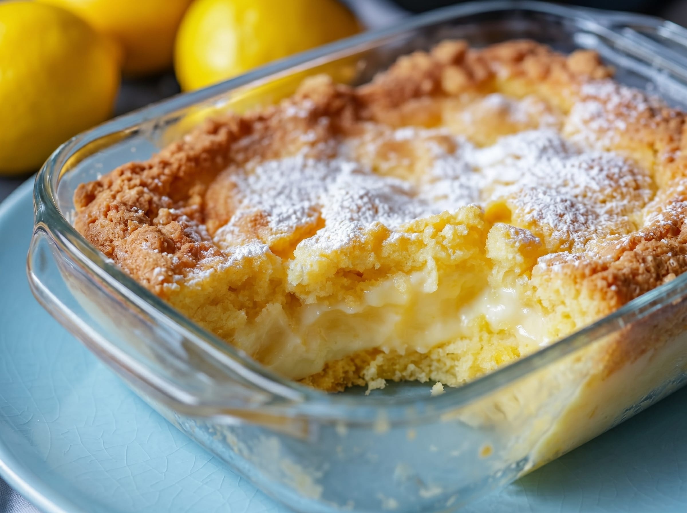 Lemon Cream Cheese Dump Cake
