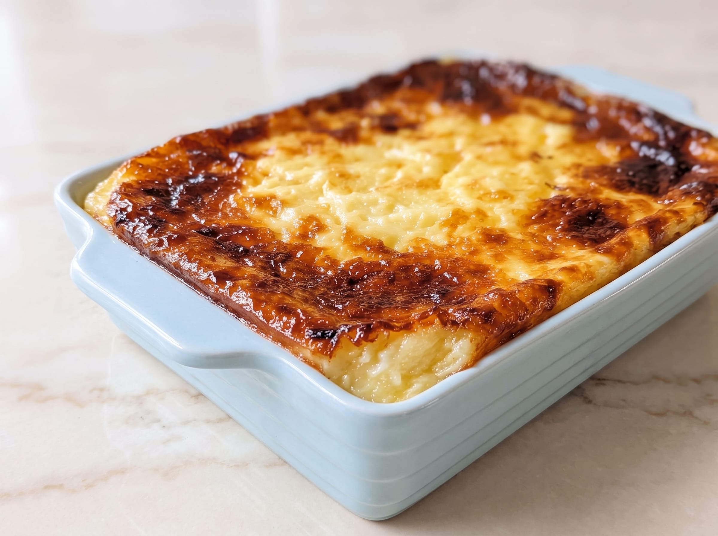 Creamiest Condensed Milk Baked Rice Pudding