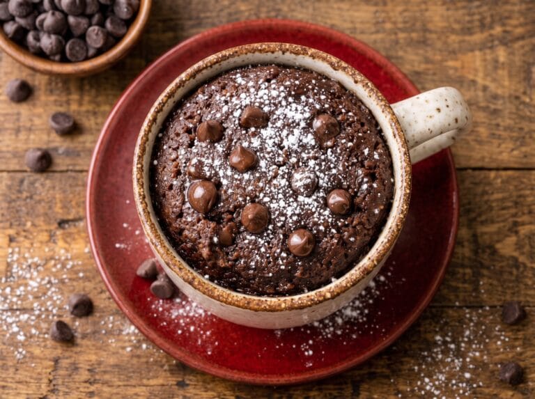 Sugar-Free Microwave Chocolate Mug Cake